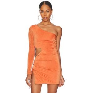Revolve Superdown Camilla Cut Out Dress in Tangerine - NWT